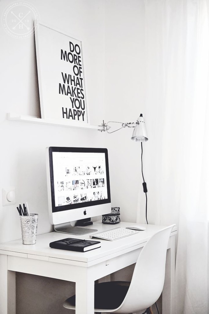 minimalist workspace design